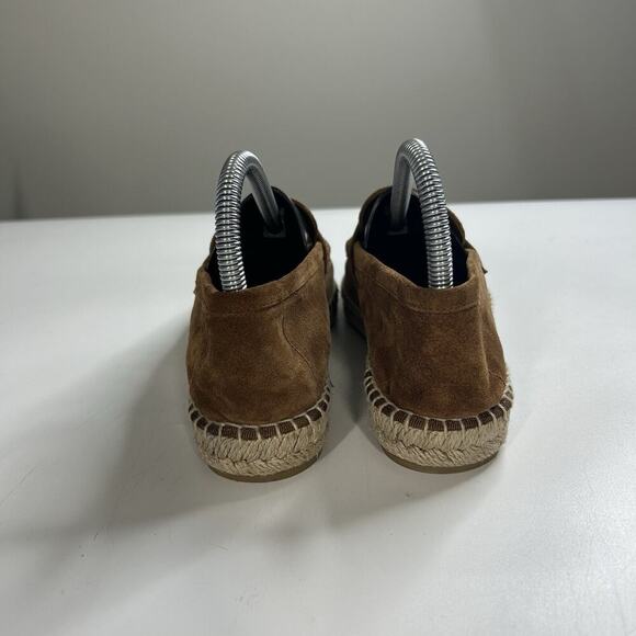 Vince Daria Espadrille Loafer Women’s 8 M Brown Suede Slip On Shoe Casual - Picture 6 of 9